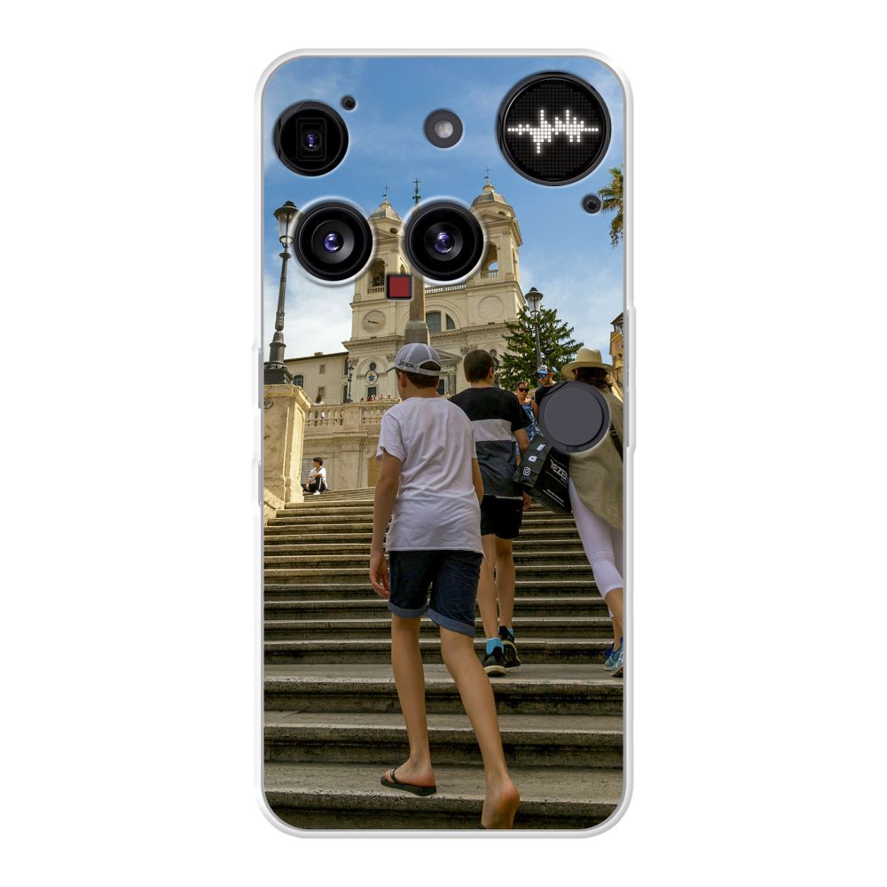 Back Printed Soft Case (mobile) (Transparent)