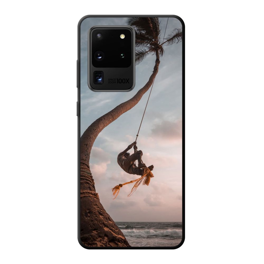 Back Printed Soft Case (mobile) (Schwarz)