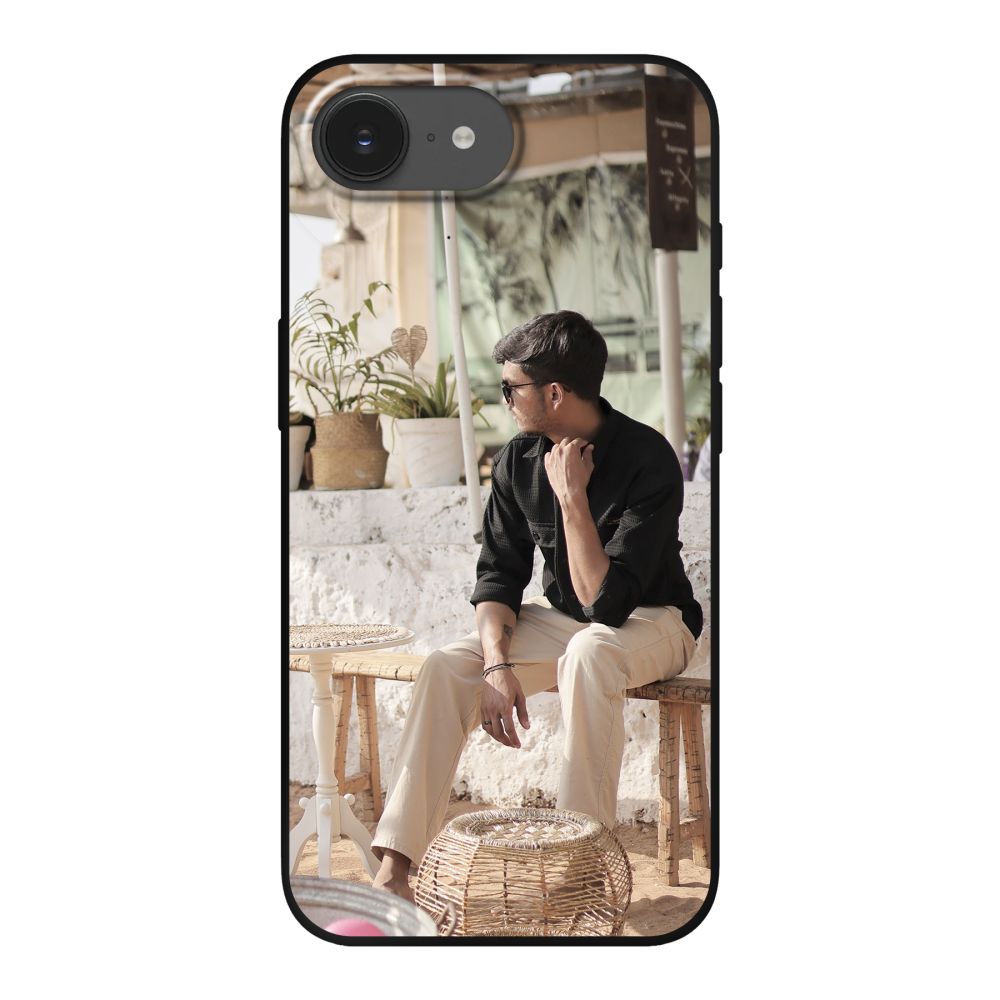 Back Printed Soft Case (mobile) (Schwarz)