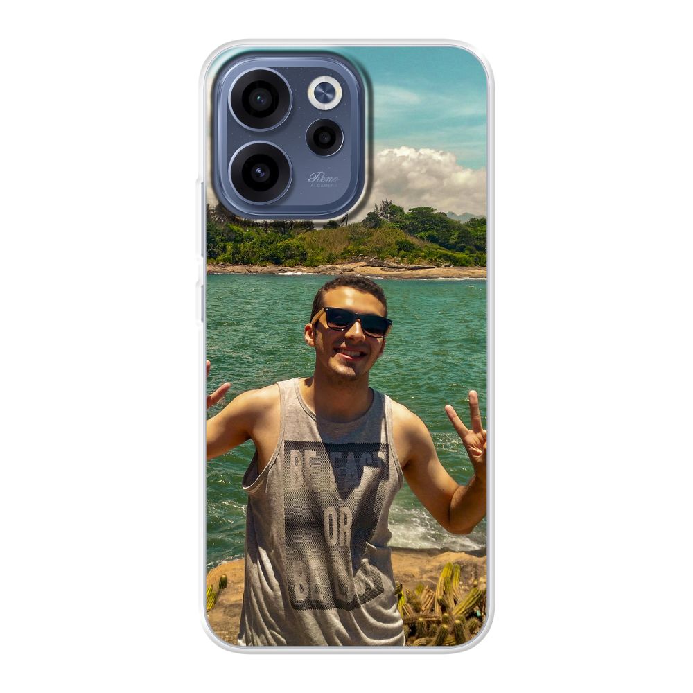 Back Printed Soft Case (mobile) (Transparent)